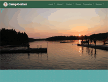 Tablet Screenshot of campgesher.com